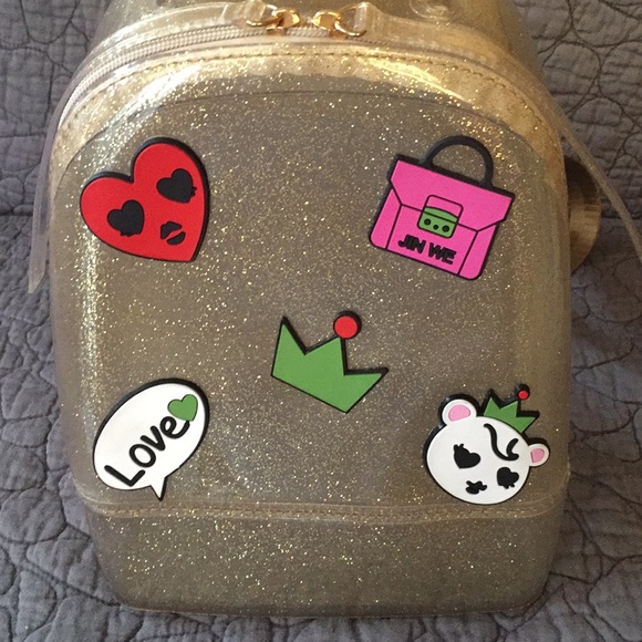🎉HOST PICK🎉 Gold Jelly Backpack From Greece - Picture 2 of 5
